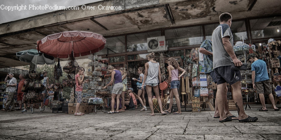 People, Person, Human, Umbrella, Crowd, Footwear, Shoe
