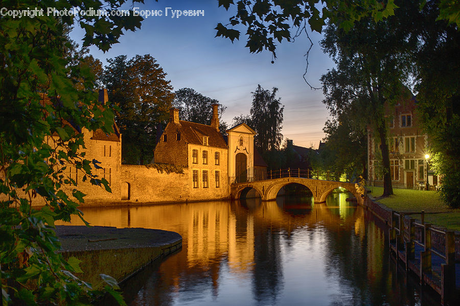 Castle, Ditch, Fort, Moat, Canal, Outdoors, River