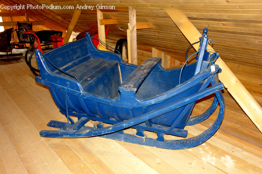 Boat, Dinghy, Aircraft, Airplane, Biplane, Bulldozer, Tractor