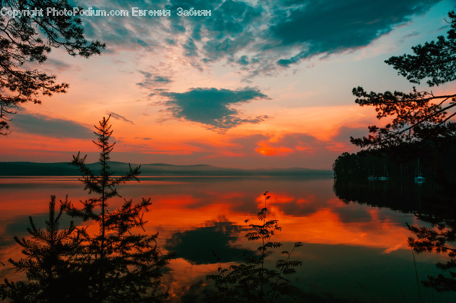 Dawn, Dusk, Red Sky, Sky, Sunrise, Sunset, Outdoors