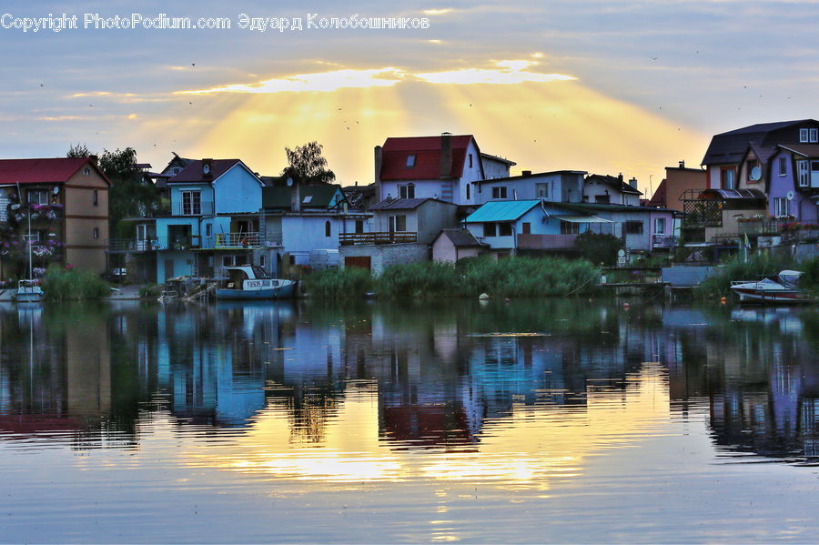 Building, Cottage, Housing, Villa, Outdoors, Pond, Water