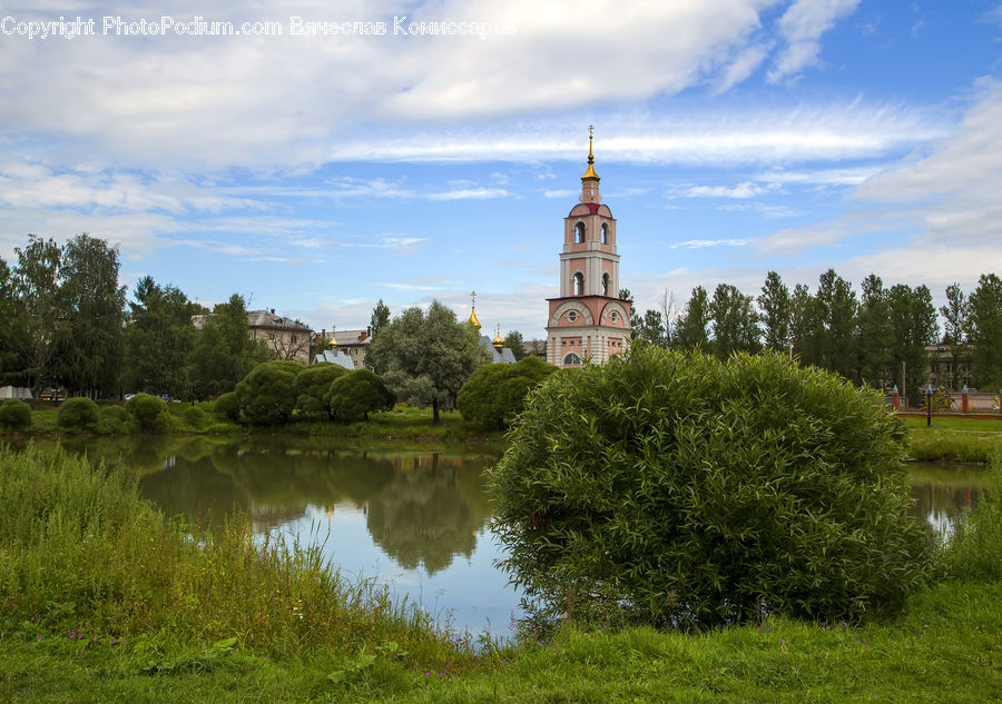 Architecture, Bell Tower, Clock Tower, Tower, Building, Landscape, Nature