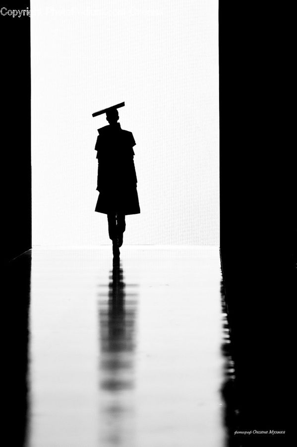 Silhouette, People, Person, Human