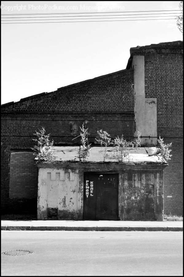 Brick, Building, Cottage, Housing, Villa, Path, Plant