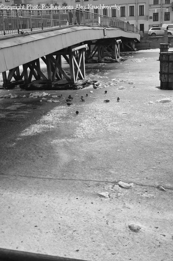 Dock, Pier, Rubble, Bridge, Intersection, Road, Alley