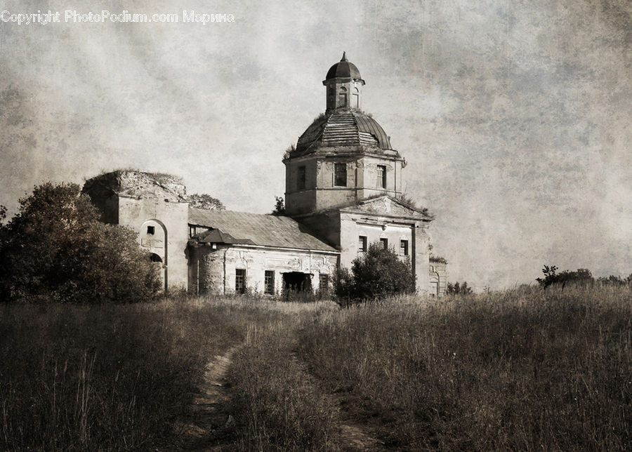Architecture, Mansion, Church, Worship, Housing, Monastery, Countryside