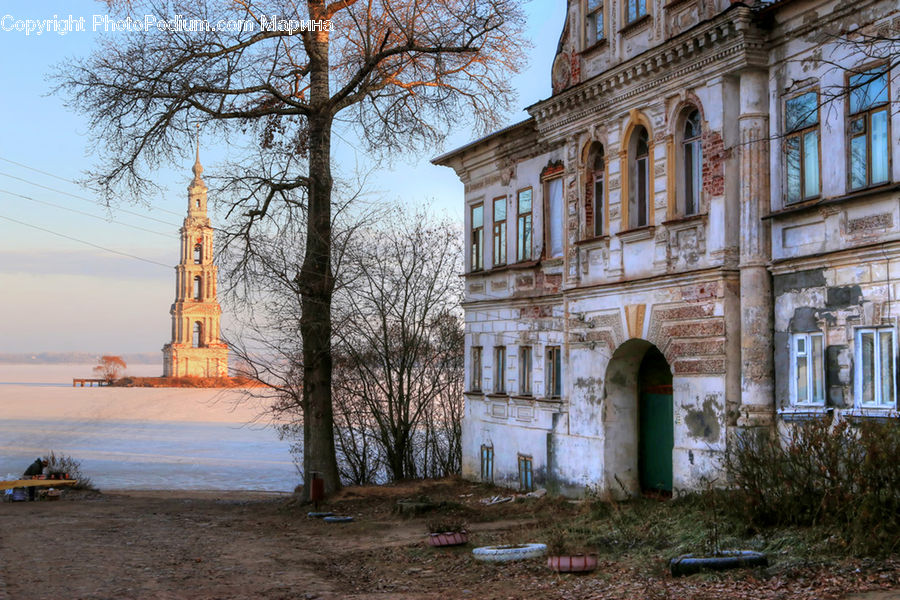 Architecture, Tower, Mansion, Spire, Steeple, Church, Worship