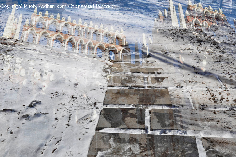 Brick, Aerial View, Factory, Refinery, Soil, Rubble