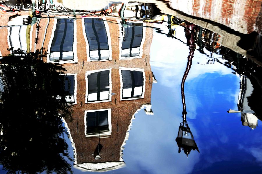 Puddle, Brick, Rust, Collage, Poster, Fireplace, Hearth
