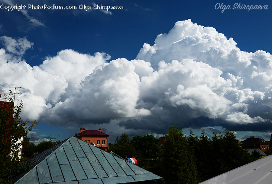 Cloud, Cumulus, Sky, Azure Sky, Outdoors, Building