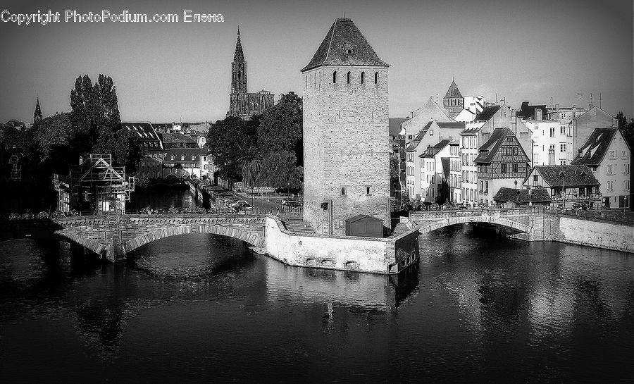 Architecture, Castle, Fort, Canal, Outdoors, River, Water