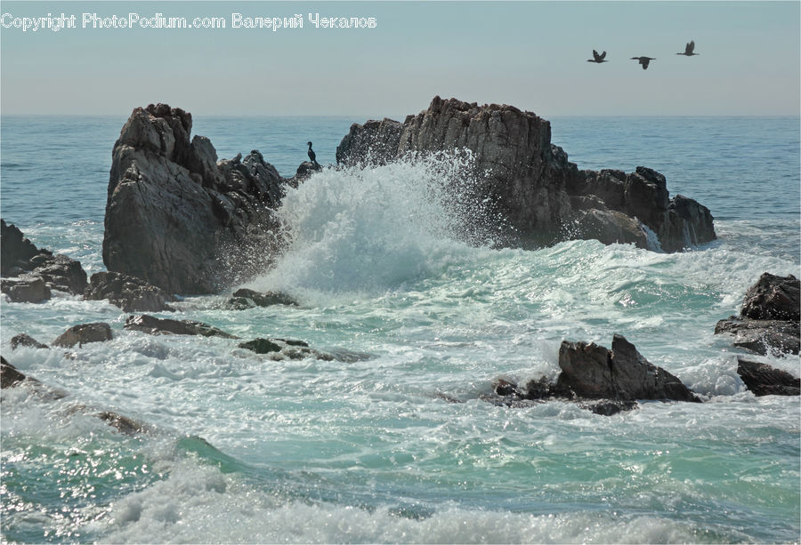 Outdoors, Sea, Sea Waves, Water, Coast, Ocean, Cliff