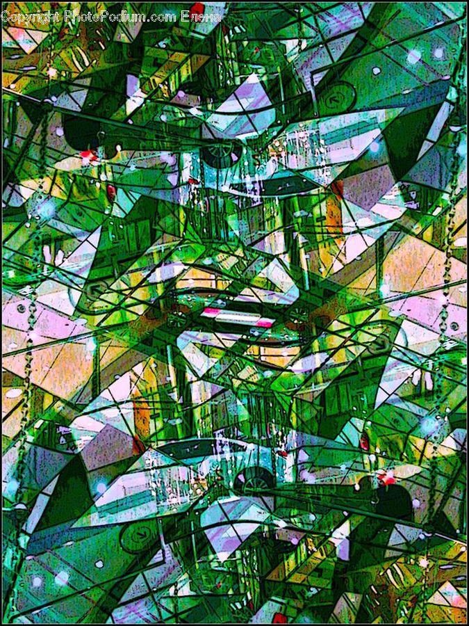 Art, Stained Glass, Modern Art, Collage, Poster, Mosaic, Tile