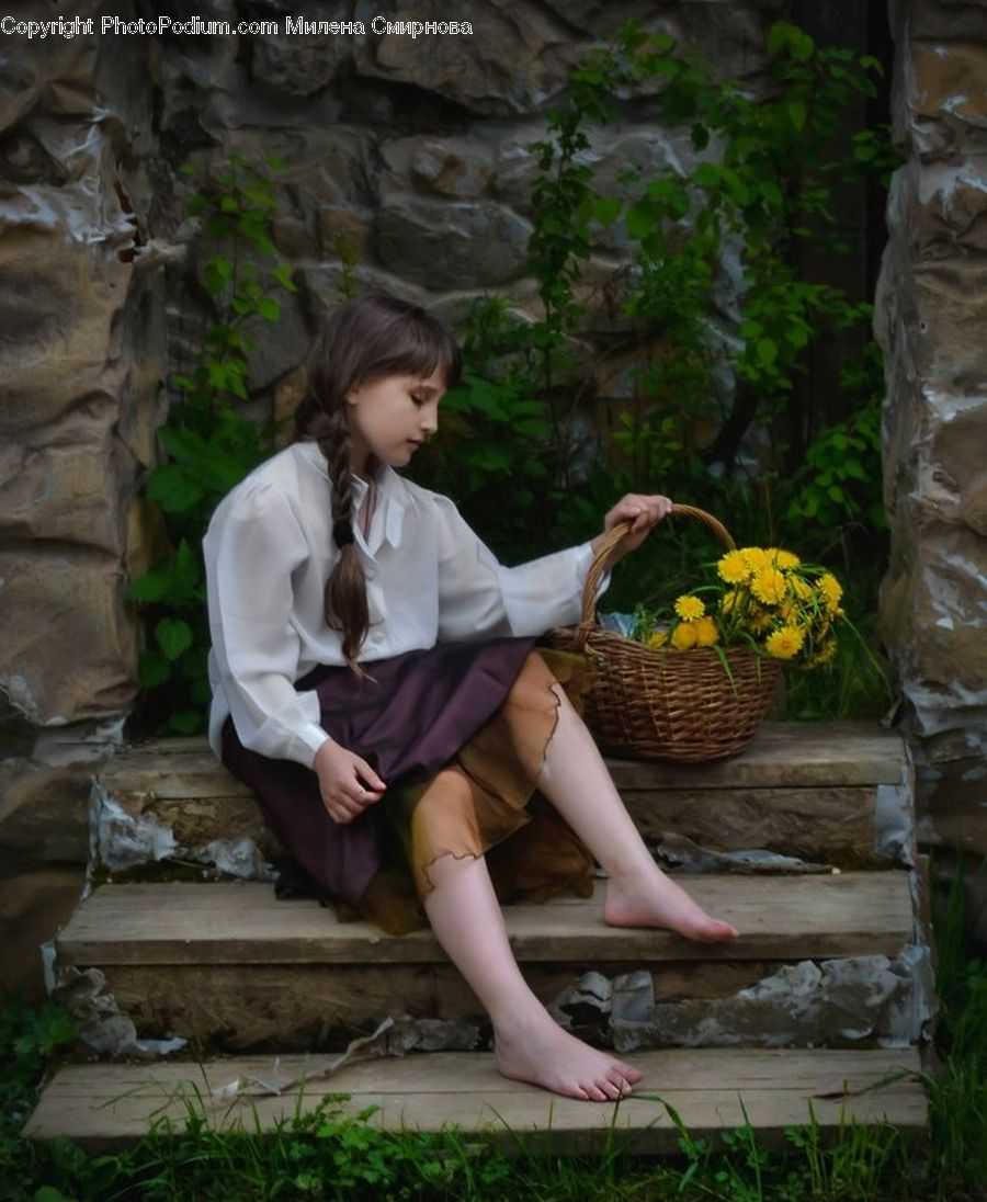 People, Person, Human, Plant, Potted Plant, Female, Girl