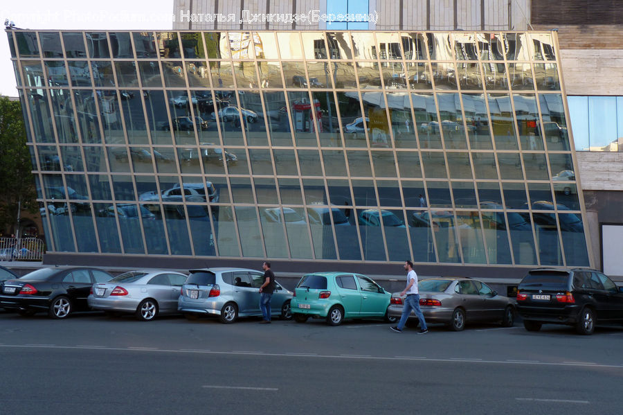 Automobile, Car, Vehicle, Building, Office Building, Sedan, Coupe