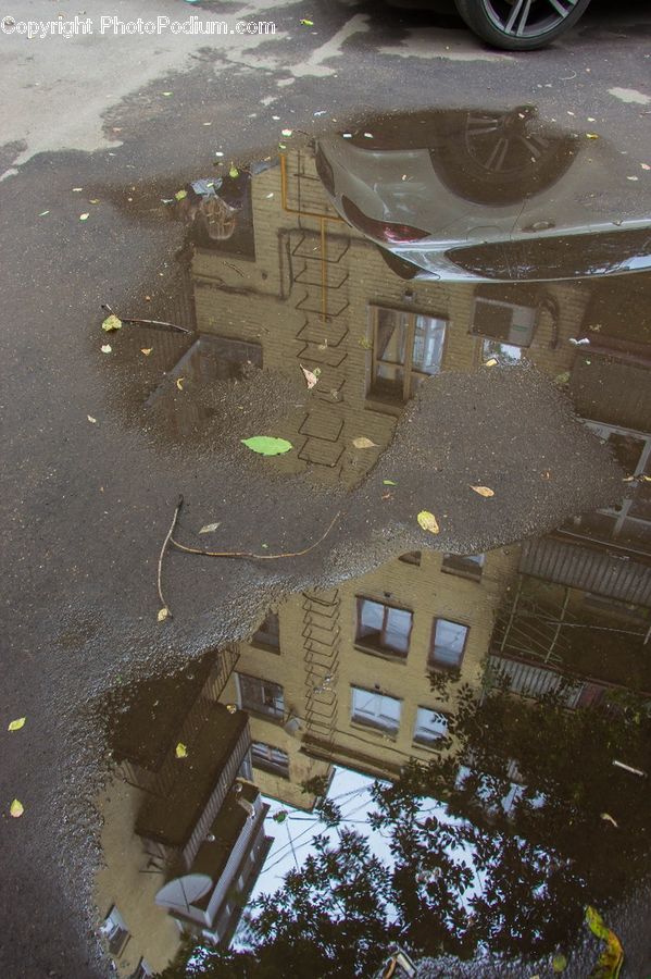 Aerial View, Alley, Alleyway, Road, Street, Town, Downtown