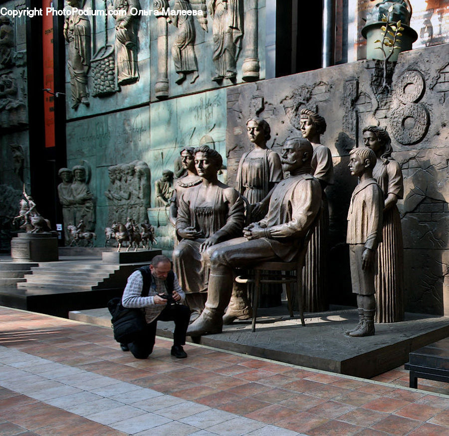 Tomb, Art, Sculpture, Statue, Chair, Furniture, Bench