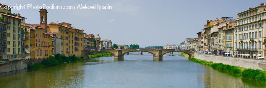 Canal, Outdoors, River, Water, Building, Downtown, Town