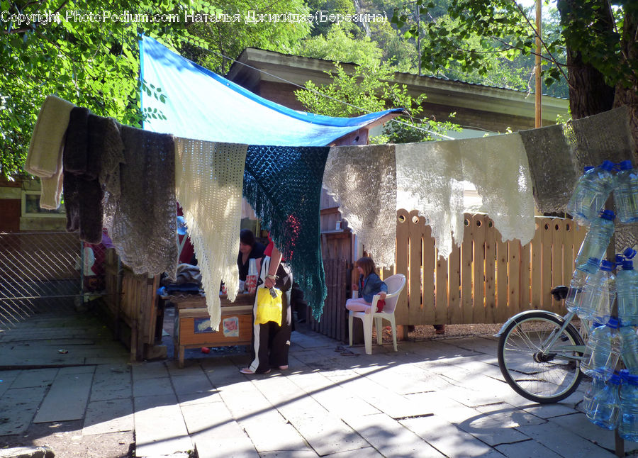 Bicycle, Bike, Vehicle, Closet, Kiosk, Alley, Alleyway