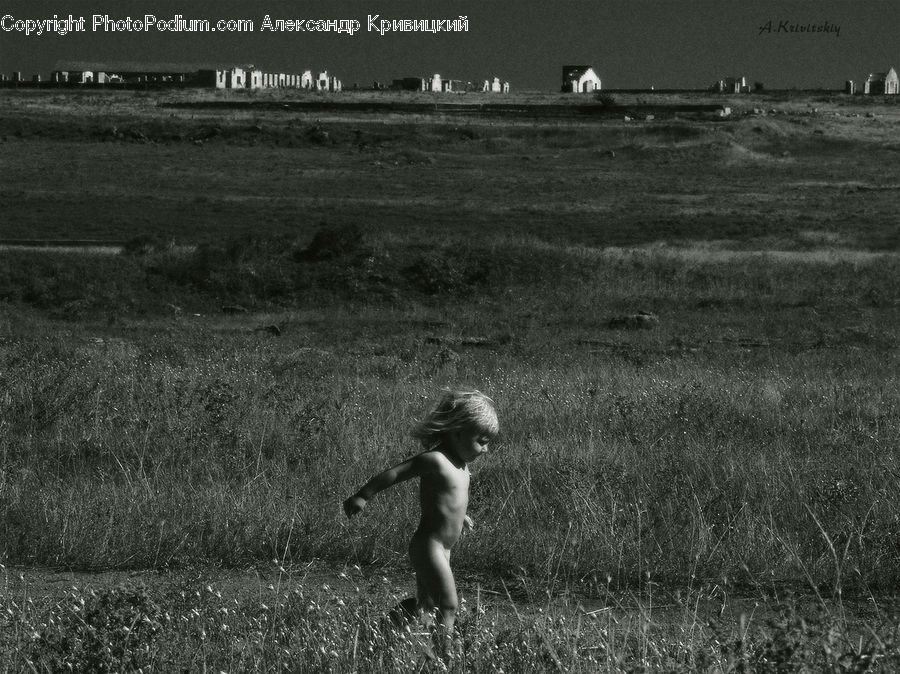 Countryside, Field, Grass, Grassland, Outdoors, Female, Person
