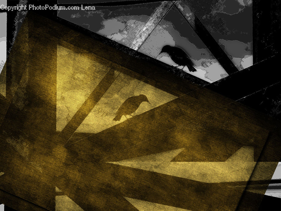 Star Symbol, Brochure, Flyer, Poster, Asphalt, Tarmac, Art