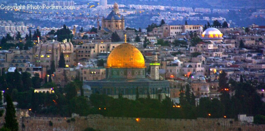 Architecture, Dome, Mosque, Worship, Downtown, Plaza, Town