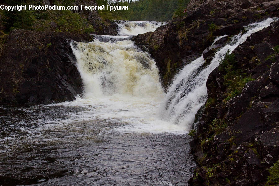 Outdoors, River, Water, Waterfall, Creek, Forest, Jungle