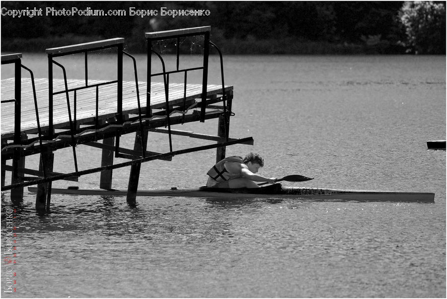 Dock, Landing, Pier, Chair, Furniture, Water, Bench