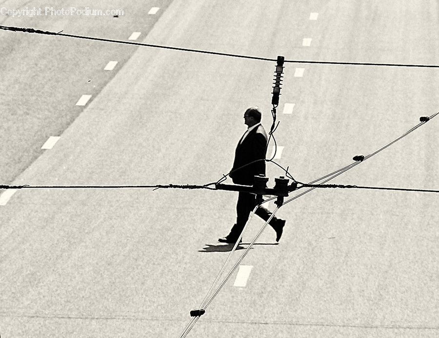 People, Person, Human, Silhouette, Intersection, Road