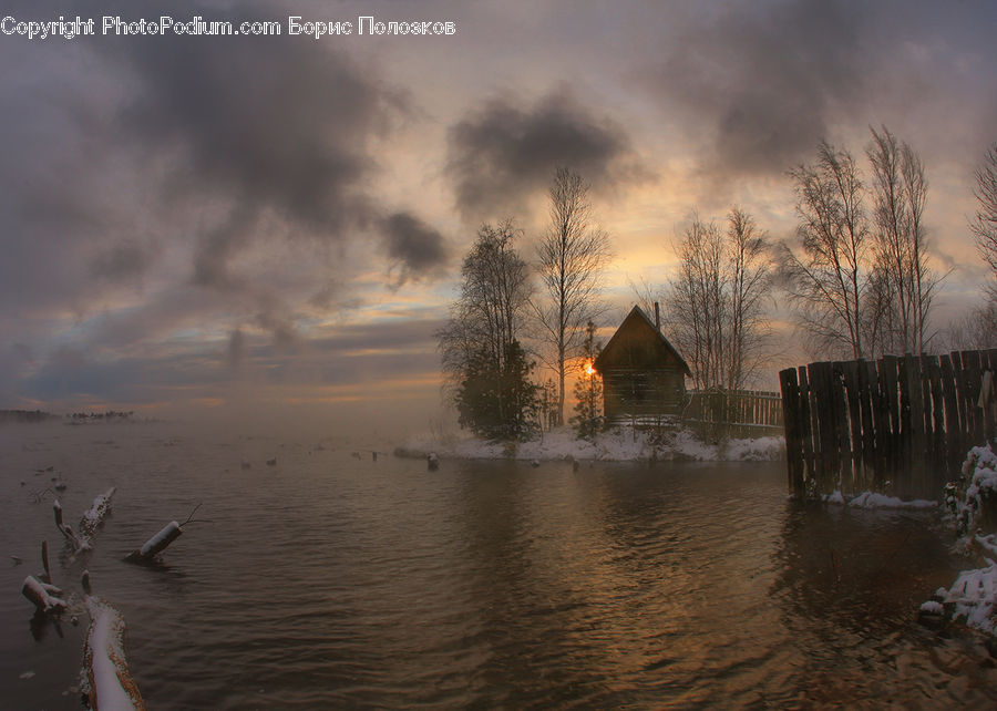 Flood, Dawn, Dusk, Sky, Sunrise, Sunset, Land