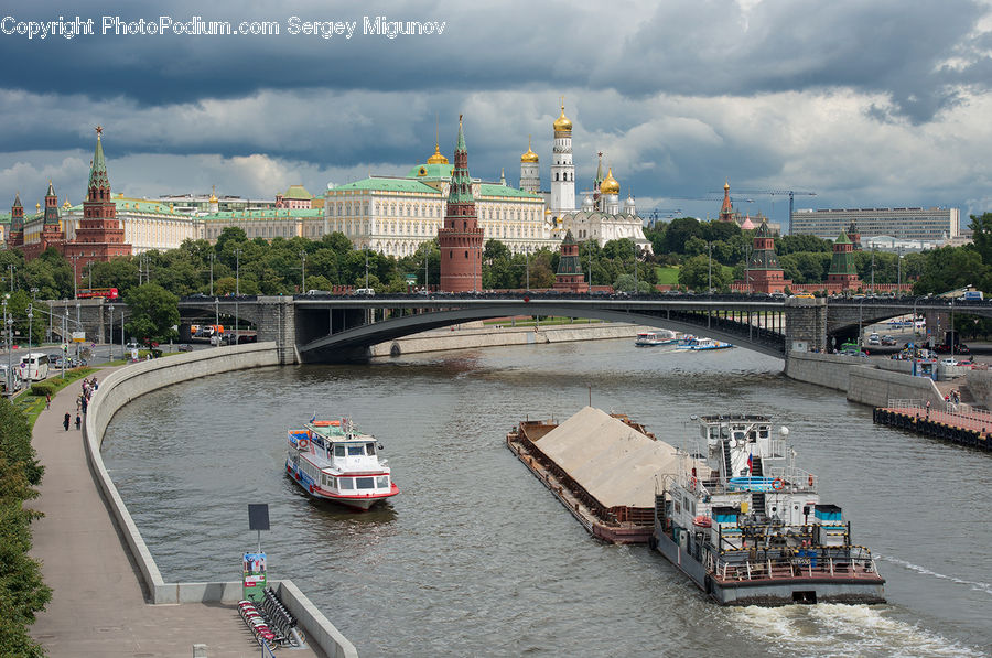 Cruise Ship, Ferry, Freighter, Ship, Tanker, Vessel, Canal