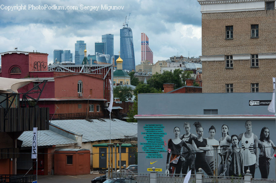 Billboard, City, Downtown, Metropolis, Urban, Flyer, Poster