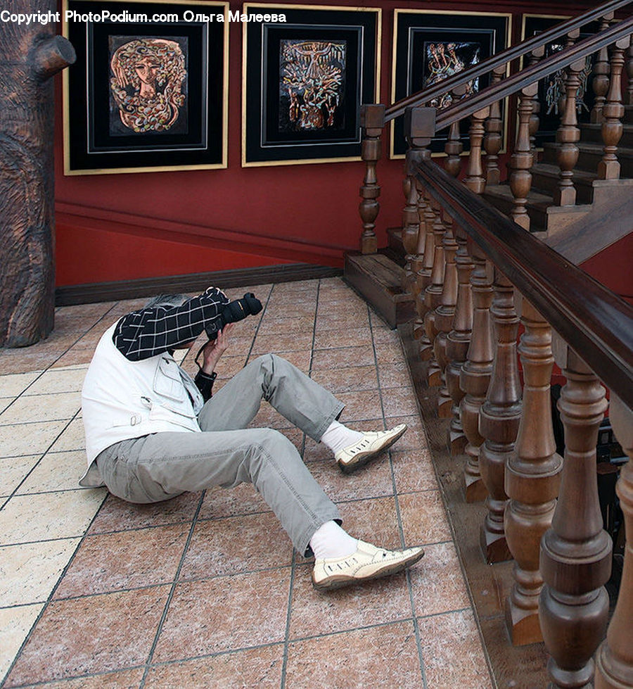 Chess, Game, Art, Art Gallery, Banister, Handrail, Asleep