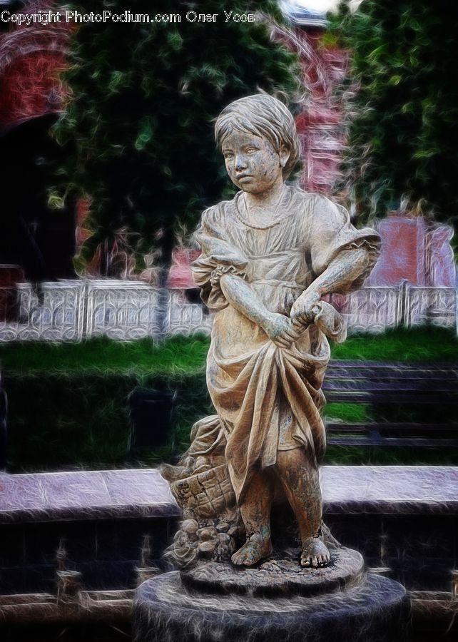 Human, People, Person, Art, Sculpture, Statue, Fountain