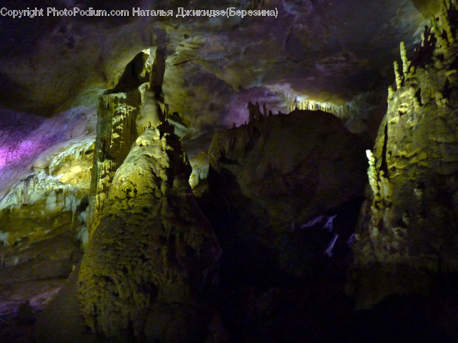 Cave, Rock, Outdoors, Forest, Vegetation