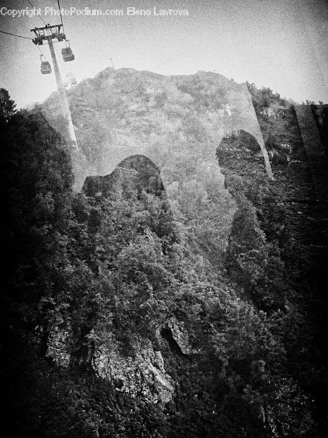 Cable Car, Trolley, Vehicle, Alps, Crest, Mountain, Peak