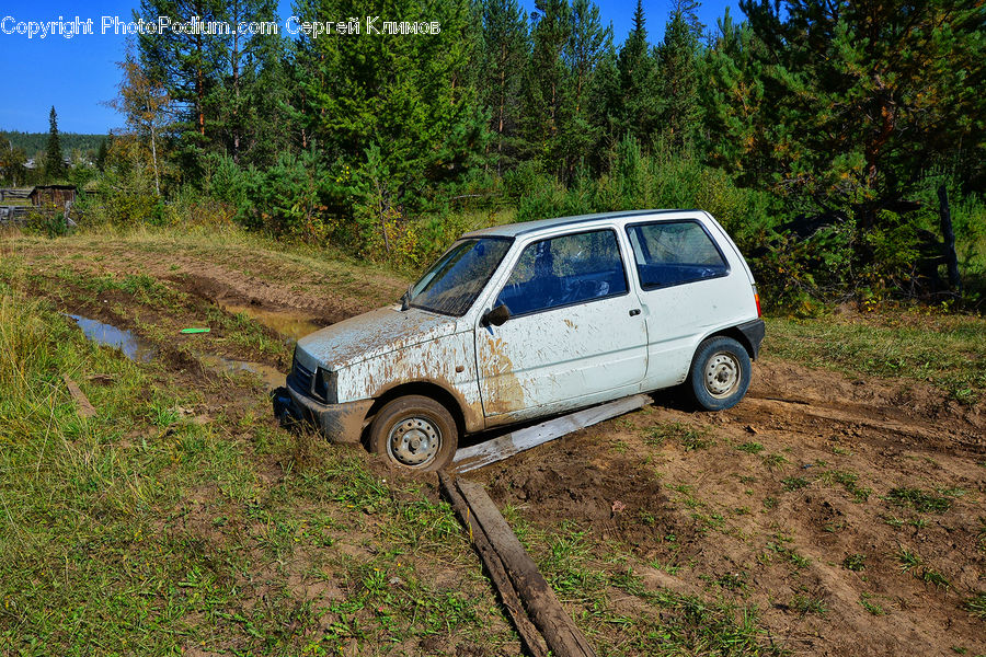 Dirt Road, Gravel, Road, Car, Offroad, Caravan, Van
