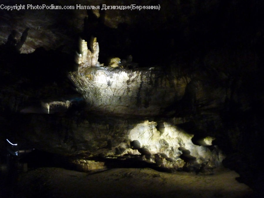 Cave, Night, Outdoors