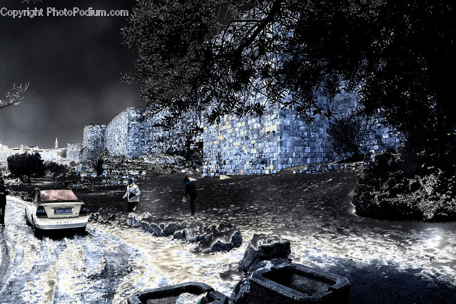 Rock, Automobile, Car, Vehicle, Sedan, Suv, Outdoors