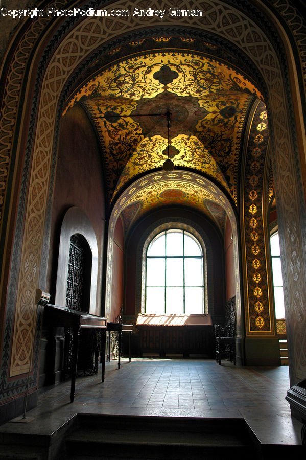 Aisle, Corridor, Art, Carpet, Tapestry, Altar, Architecture