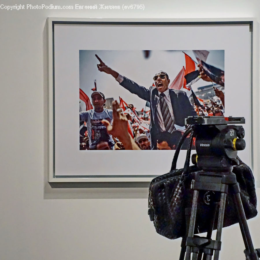 Tripod, Art, Modern Art, Robot, Crowd