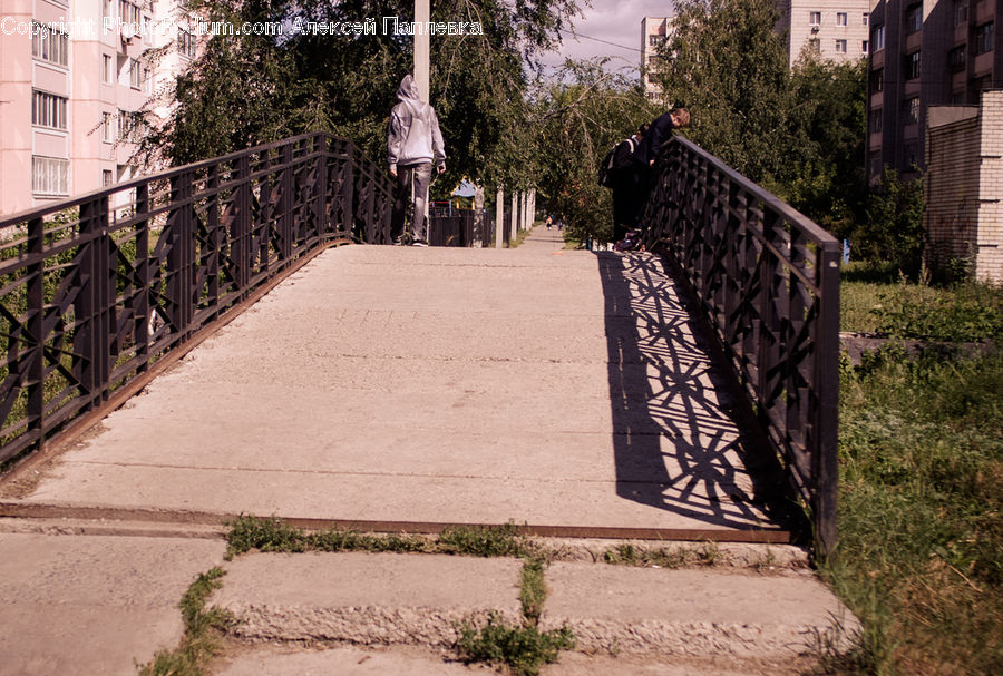 Flagstone, Banister, Handrail, Path, Road, Walkway