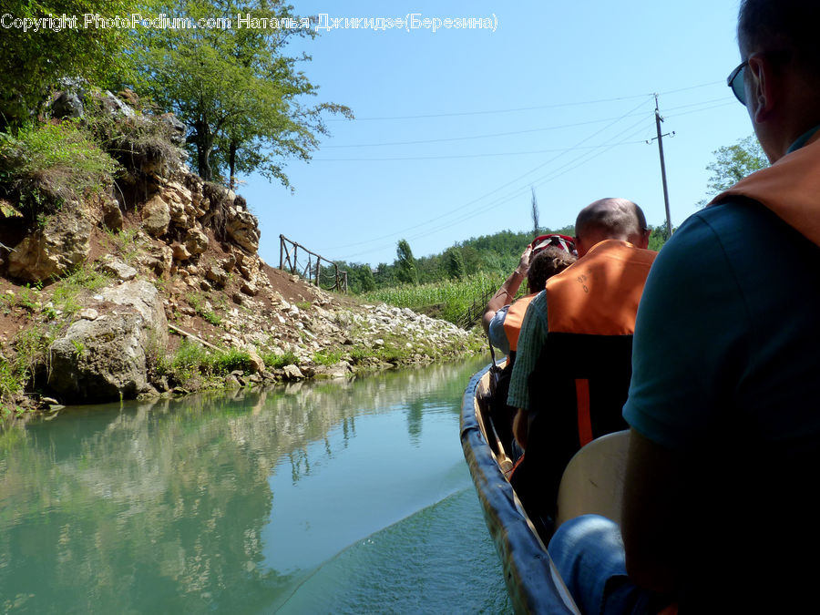 People, Person, Human, Boat, Dinghy, Fishing, Canal