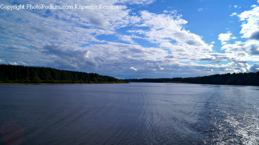 Lake, Outdoors, Water, Azure Sky, Cloud, Sky, Cumulus