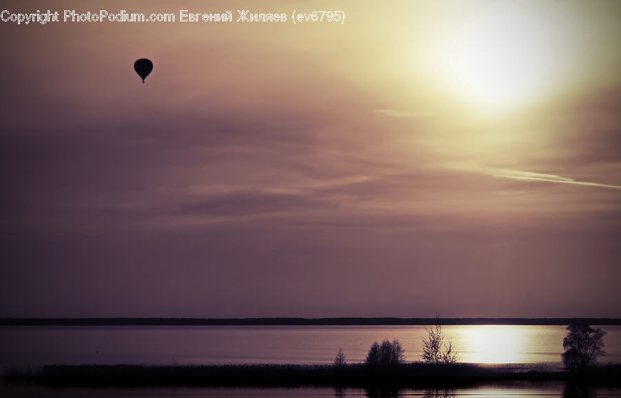 Hot Air Balloon, Ball, Balloon, Outdoors, Sea, Water, Leisure Activities