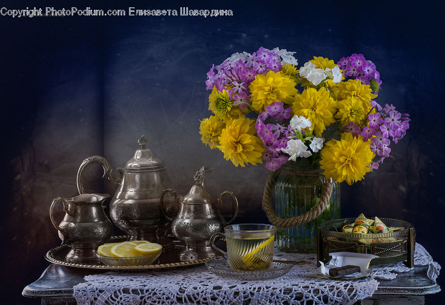 Glass, Goblet, Pot, Pottery, Teapot, Chair, Furniture
