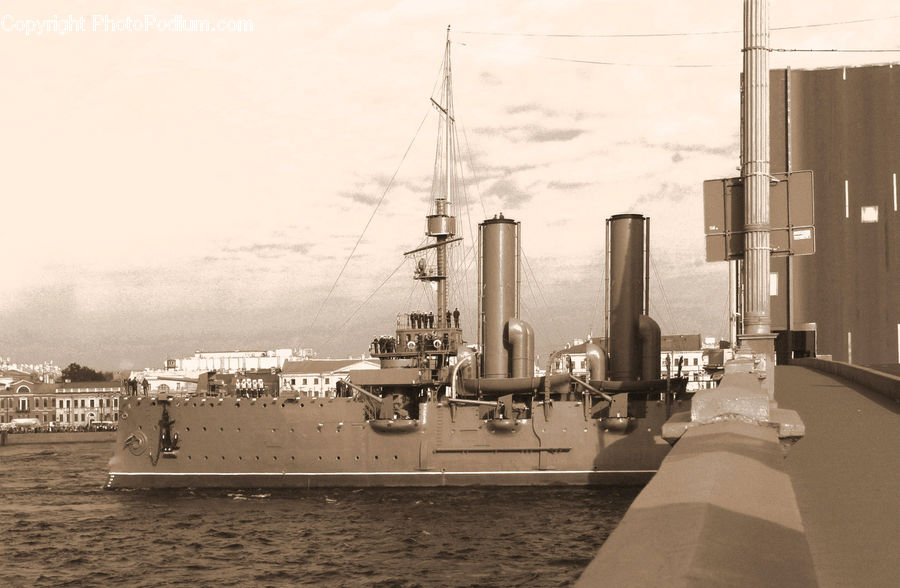 Battleship, Cruiser, Destroyer, Navy, Ship, Vessel, Bulldozer