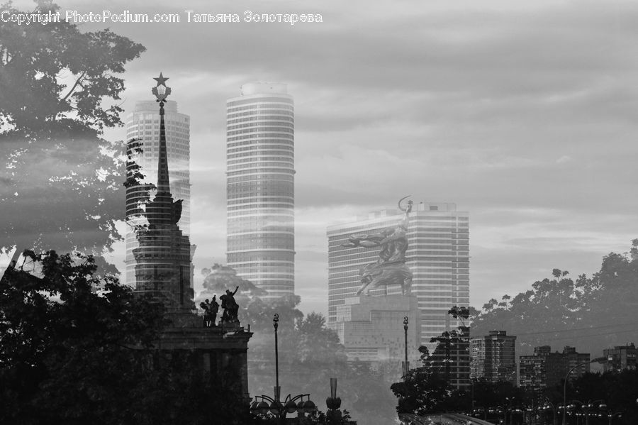 City, Downtown, Urban, Architecture, High Rise, Skyscraper, Metropolis
