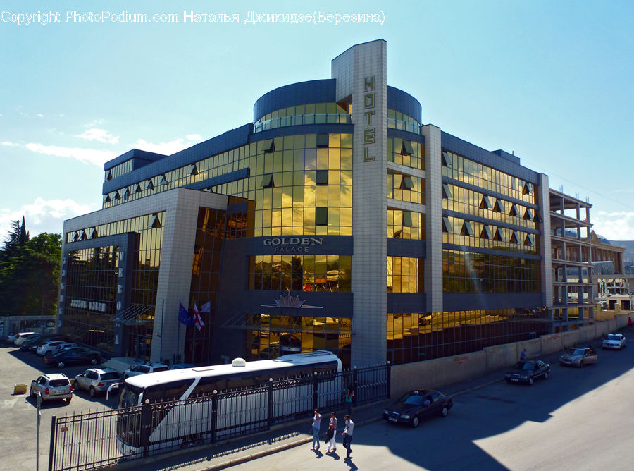 Apartment Building, Building, High Rise, Housing, Parking, Parking Lot, Automobile