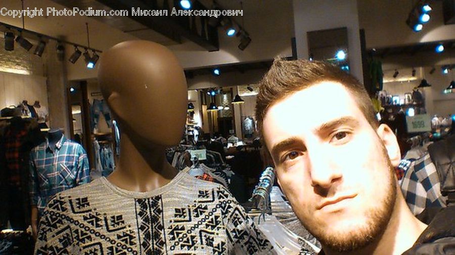 People, Person, Human, Head, Portrait, Plaid, Selfie